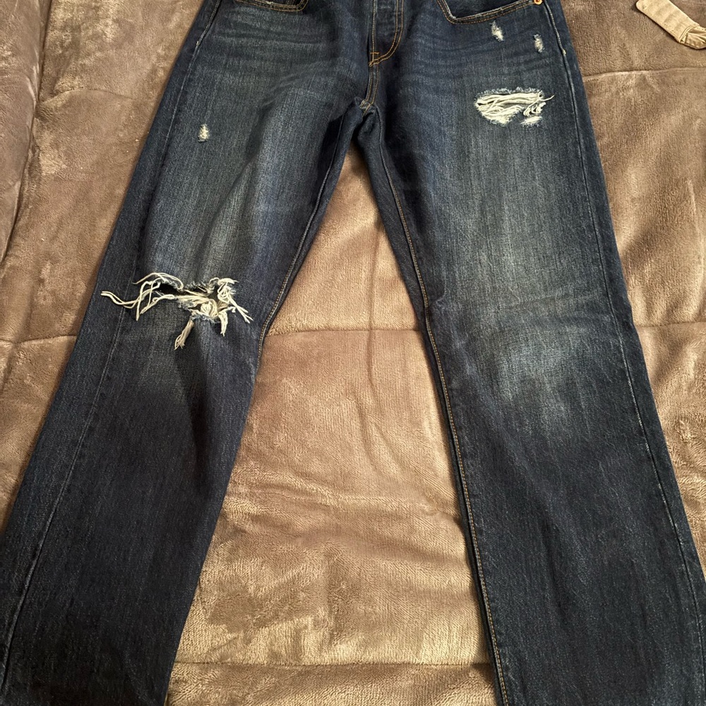 Distressed Denim Jeans